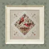 Printed embroidery chart “Lace Framed Birds. Crossbill Birds”