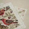 Printed embroidery chart “Lace Framed Birds. Crossbill Birds”