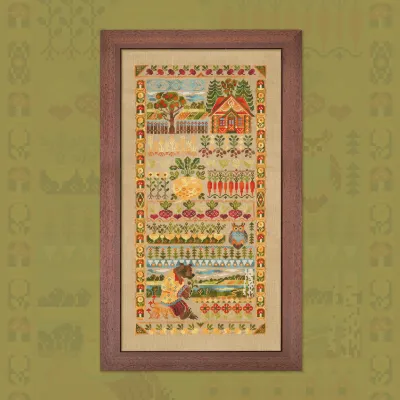 Digital embroidery chart “The Tops and the Roots”