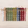 Set of OwlForest Hand-Dyed Threads for the “Strawberry House” Chart (DMC)