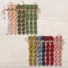 Set of OwlForest Hand-Dyed Threads for the “Strawberry House” Chart (DMC)