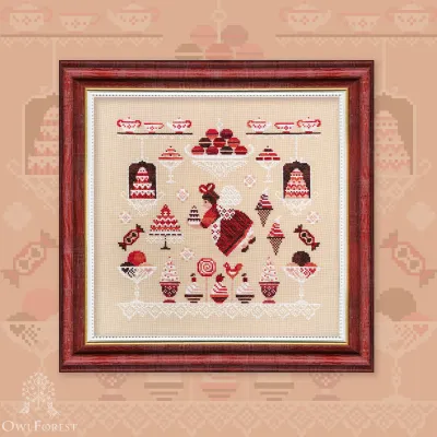 Printed embroidery chart “Candy Fairy”