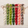 Set of OwlForest Hand-Dyed Threads for the “Lingonberry Summer” Chart (Thread Trade n.a. Kirov)