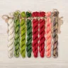 Set of OwlForest Hand-Dyed Threads for the “Lingonberry Summer” Chart (Thread Trade n.a. Kirov)