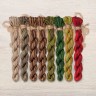 Set of OwlForest Hand-Dyed Threads for the “Wood Spirit” Chart (DMC)