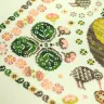 Printed embroidery chart “Kiwi Birds”