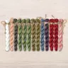 Set of OwlForest Hand-Dyed Threads for the “Strawberry House” Chart (Thread Trade n.a. Kirov)