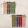 Set of OwlForest Hand-Dyed Threads for the “Strawberry House” Chart (Thread Trade n.a. Kirov)