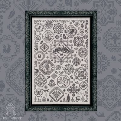 Printed embroidery chart “Quaker “Schwartzwald” Printed embroidery chart “Quaker “Schwartzwald”