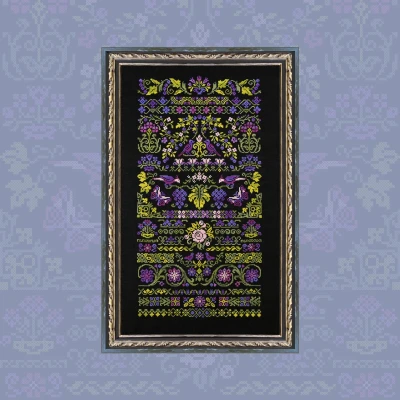 Digital embroidery chart “Vine Garden”