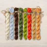 Set of OwlForest Hand-Dyed Threads for “The Little Wood Folk. Mice” Chart (Thread Trade n.a. Kirov) 