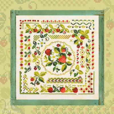 Printed embroidery chart “Strawberry Summer”