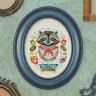 Printed embroidery chart “The Racoon Portrait”