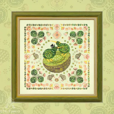 Digital embroidery chart “Kiwi Birds”
