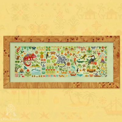 Digital embroidery chart “Lemuria”