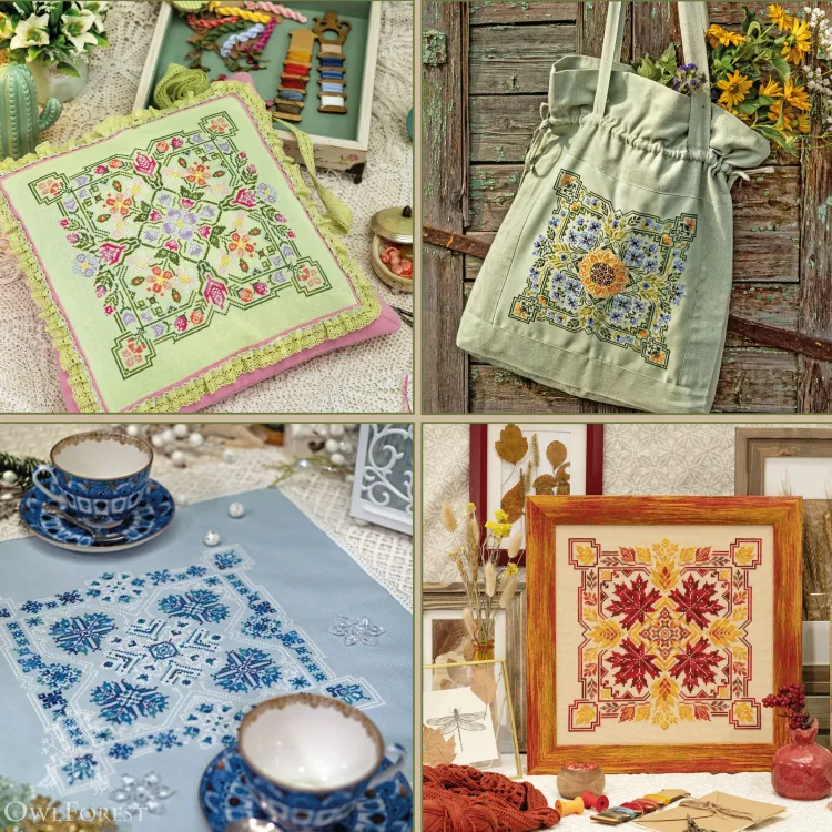 Booklet of the Embroidery Charts “Four Moods of a Year” 