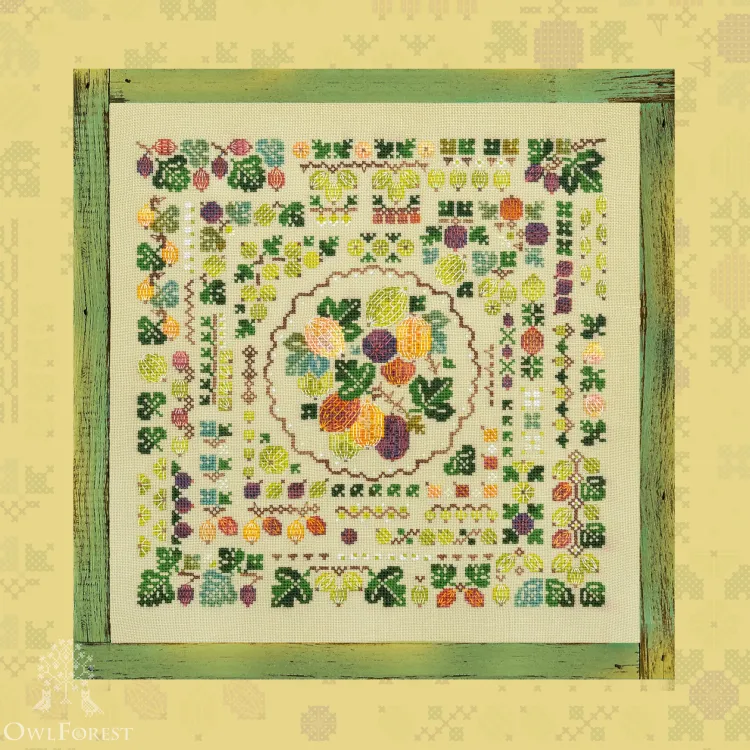 Printed embroidery chart “Gooseberry Summer”