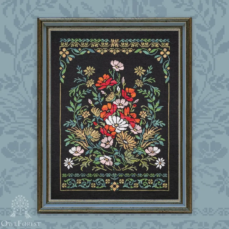 Digital embroidery chart “Herbs and Flowers”
