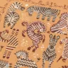 Printed embroidery chart “Striped zebras”