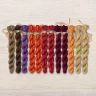 Set of OwlForest Hand-Dyed Threads for the “Autumn Colors” (Thread Trade n.a. Kirov) 