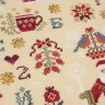 Printed embroidery chart “New Year Sampler with Russian Alphabet”