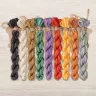 Set of OwlForest Hand-Dyed Threads for the “Goldfinches” Chart (DMC)