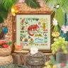 Printed embroidery chart “Lemuria. Chameleon”