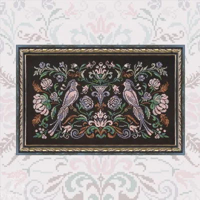 Embroidery kit “Pearl Bird Night Songs”