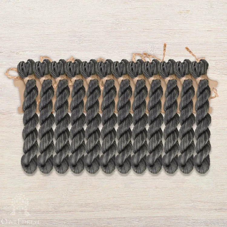 Set of OwlForest Hand-Dyed Threads for the “Black Forest” Chart (Thread Trade n.a. Kirov)