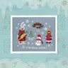 Free embroidery digital charts set “New Year's cards”