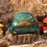 “River Druid” Cotton Kiss Clasp Pouch
