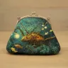 “River Druid” Cotton Kiss Clasp Pouch
