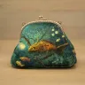 “River Druid” Cotton Kiss Clasp Pouch