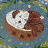Printed embroidery chart “Coconut Puppies”
