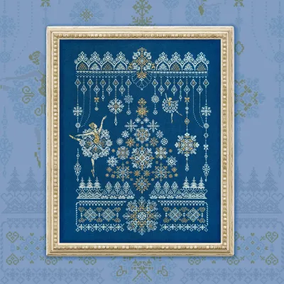 Printed embroidery chart “Snow Dance” 
