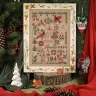 Printed embroidery chart “Christmas Birds”