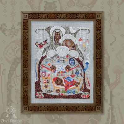 Embroidery kit “Forest Houses. Bears”