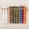 Set of OwlForest Hand-Dyed Threads for the “Little Girl and the Swan-Geese” Chart (Thread Trade n.a. Kirov)