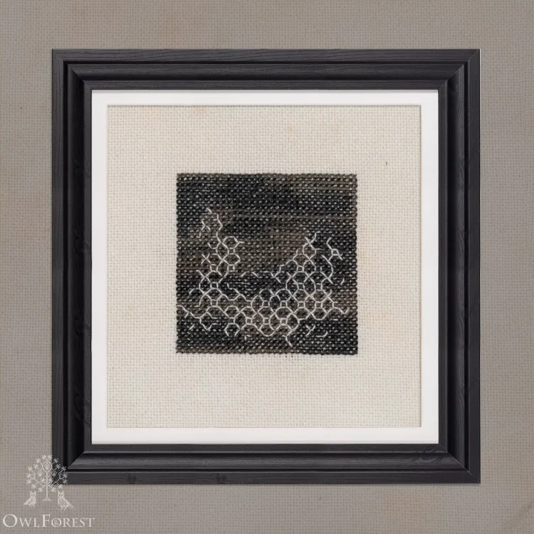 Free embroidery digital chart “Owl Black Square”