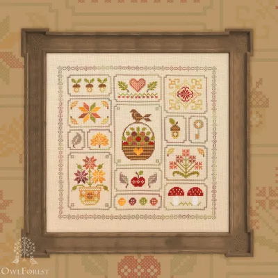 Embroidery kit “Autumn Sampler”