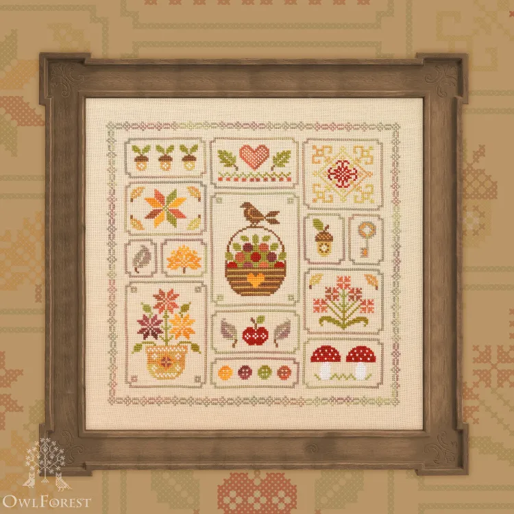 Embroidery kit “Autumn Sampler”