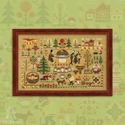 Embroidery kit “Mushroom Hunting”