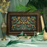 Digital embroidery chart “Emerald Bird Night Songs”