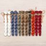 Set of OwlForest Hand-Dyed Threads for the “First Snow” Chart (Thread Trade n.a. Kirov)