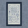 Printed embroidery chart “In the Garden”