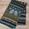Knitted Scarf «Snowy Owls»
