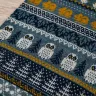Knitted Scarf «Snowy Owls»