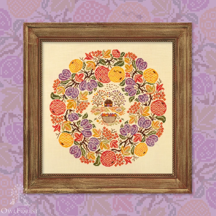 Digital embroidery chart “Grandma's Orchard”