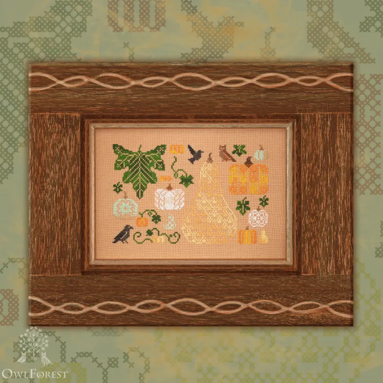 Free embroidery digital chart “Pretty Pumpkins”
