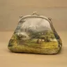 “Landscape Picture” Cotton Kiss Clasp Pouch